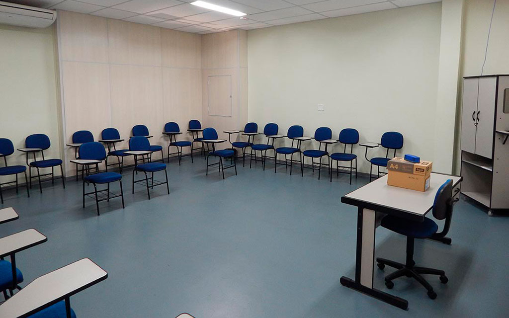 Sala de treinamento da SD Trans